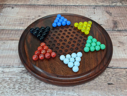 Retro Marble Chinese Checkers Game - Easterninspiration
