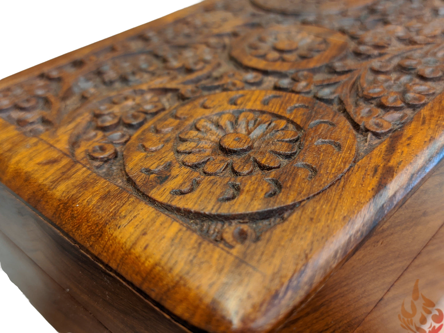 Wooden Box/jewellery box/steampunk design/ floral gift box/ large keepsake box/ mums jewellery box/ boho chic design/flower box/large inlaid - Easterninspiration
