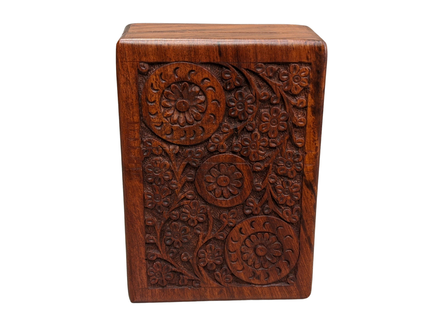 Wooden Box/jewellery box/steampunk design/ floral gift box/ large keepsake box/ mums jewellery box/ boho chic design/flower box/large inlaid - Easterninspiration