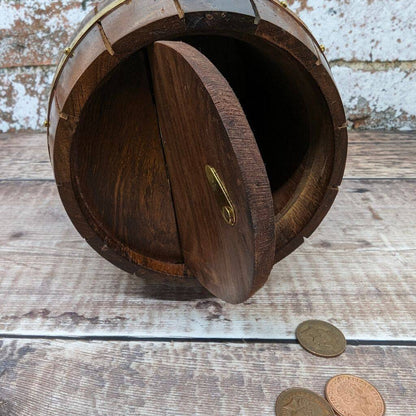 Barrel Large Money Box With slot at the bottom for Easy Access - Easterninspiration