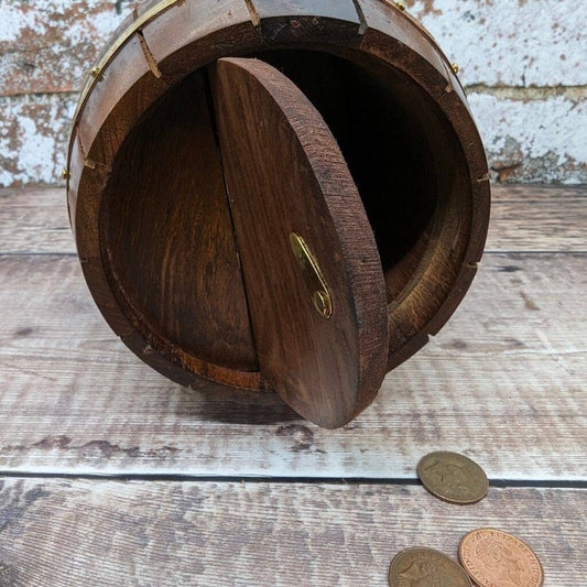 Barrel Large Money Box With slot at the bottom for Easy Access - Easterninspiration