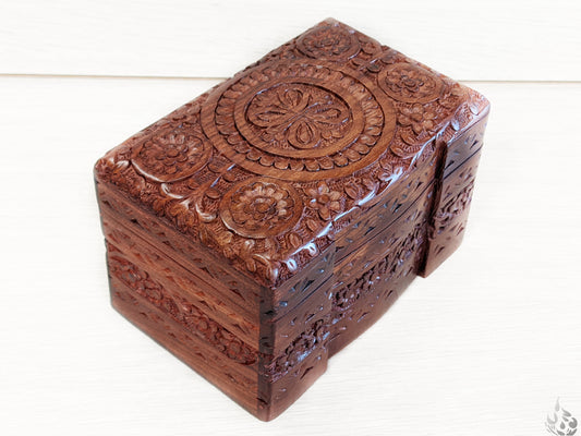 Wooden Jewellery Box With Secret Shelf - Easterninspiration
