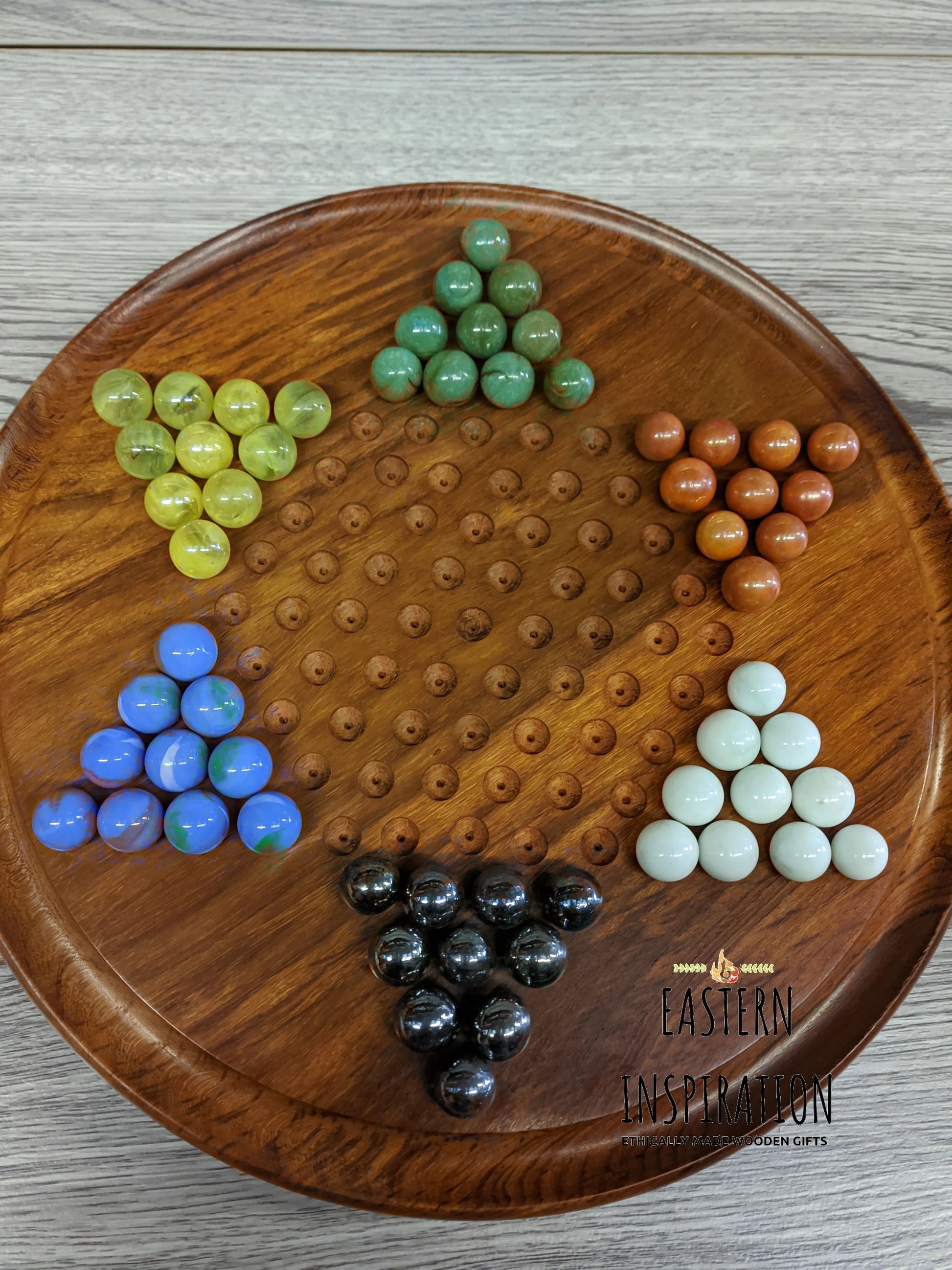 Retro Marble Chinese Checkers Game - Easterninspiration