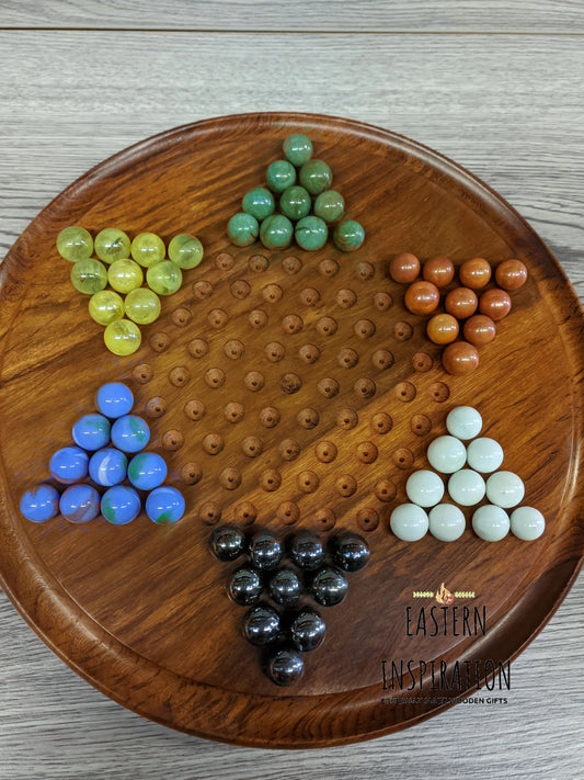 Retro Marble Chinese Checkers Game - Easterninspiration