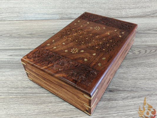 Large Wooden Wedding Memento Keepsake Box - Easterninspiration