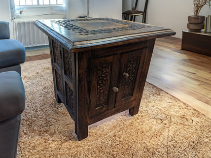 Moroccan Inspired Design Wooden Square Side table - Easterninspiration