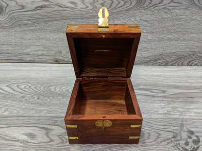 Money Box Piggy Bank Square plain Wooden great Rainy fund box - Easterninspiration