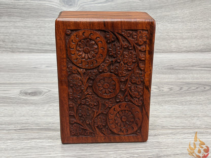 Small floral Jewellery Box With Steampunk floral design - Easterninspiration