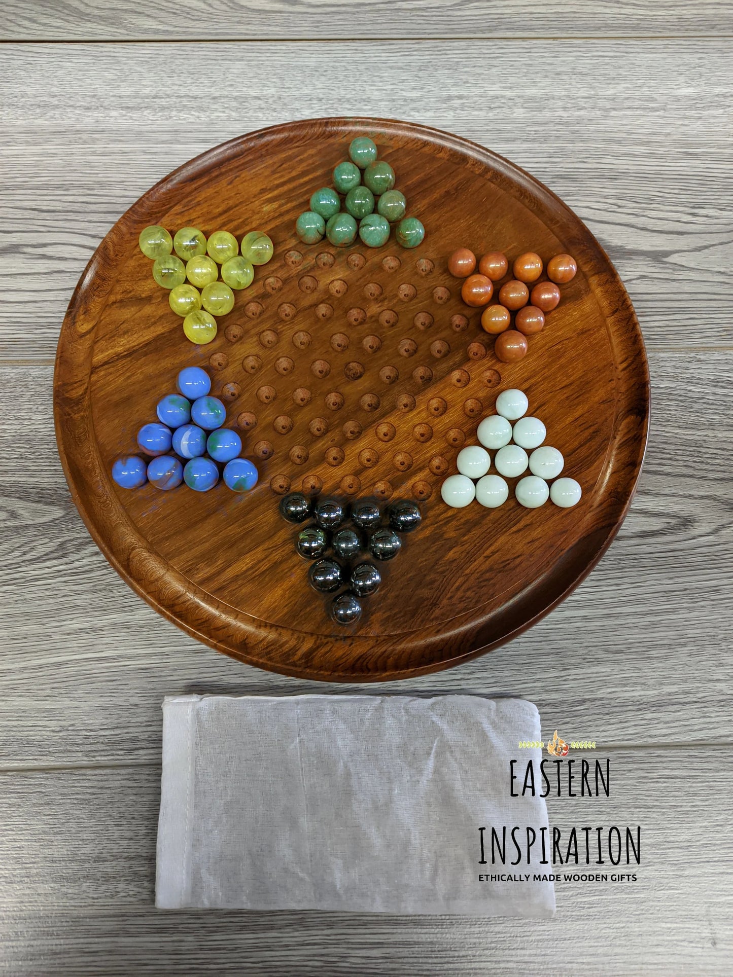 Retro Marble Chinese Checkers Game - Easterninspiration
