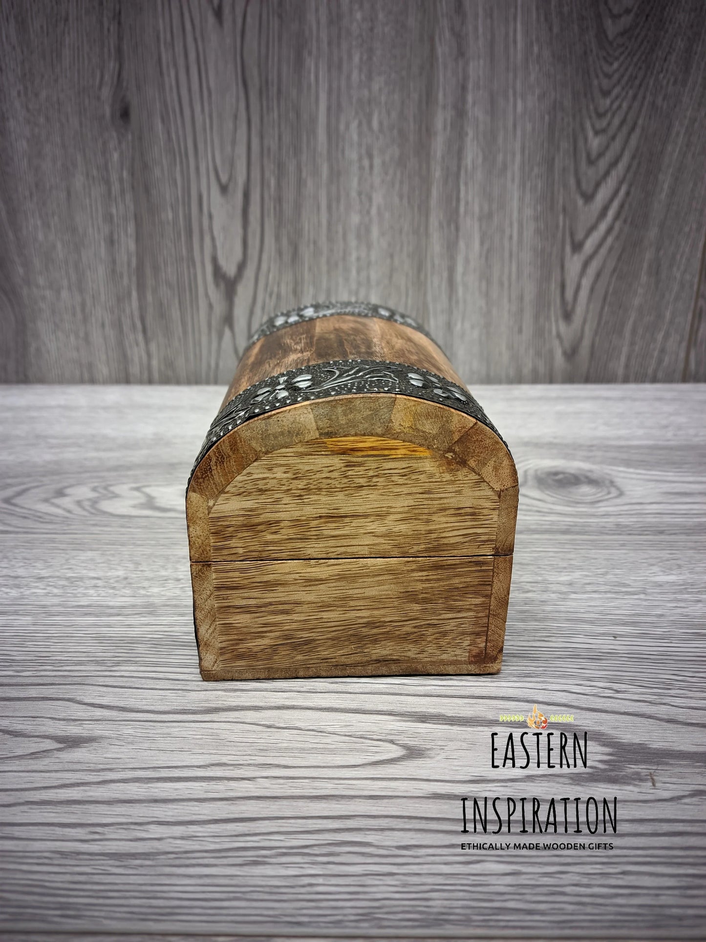 Floral embossed Wooden Dice chest Dice Box - Easterninspiration