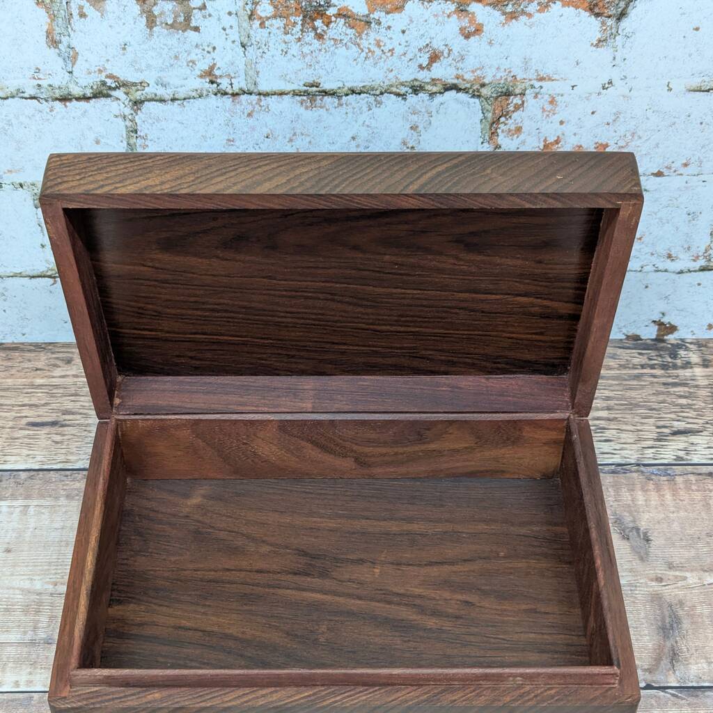 Beautifully needle carved floral Inlaid Jewellery Box