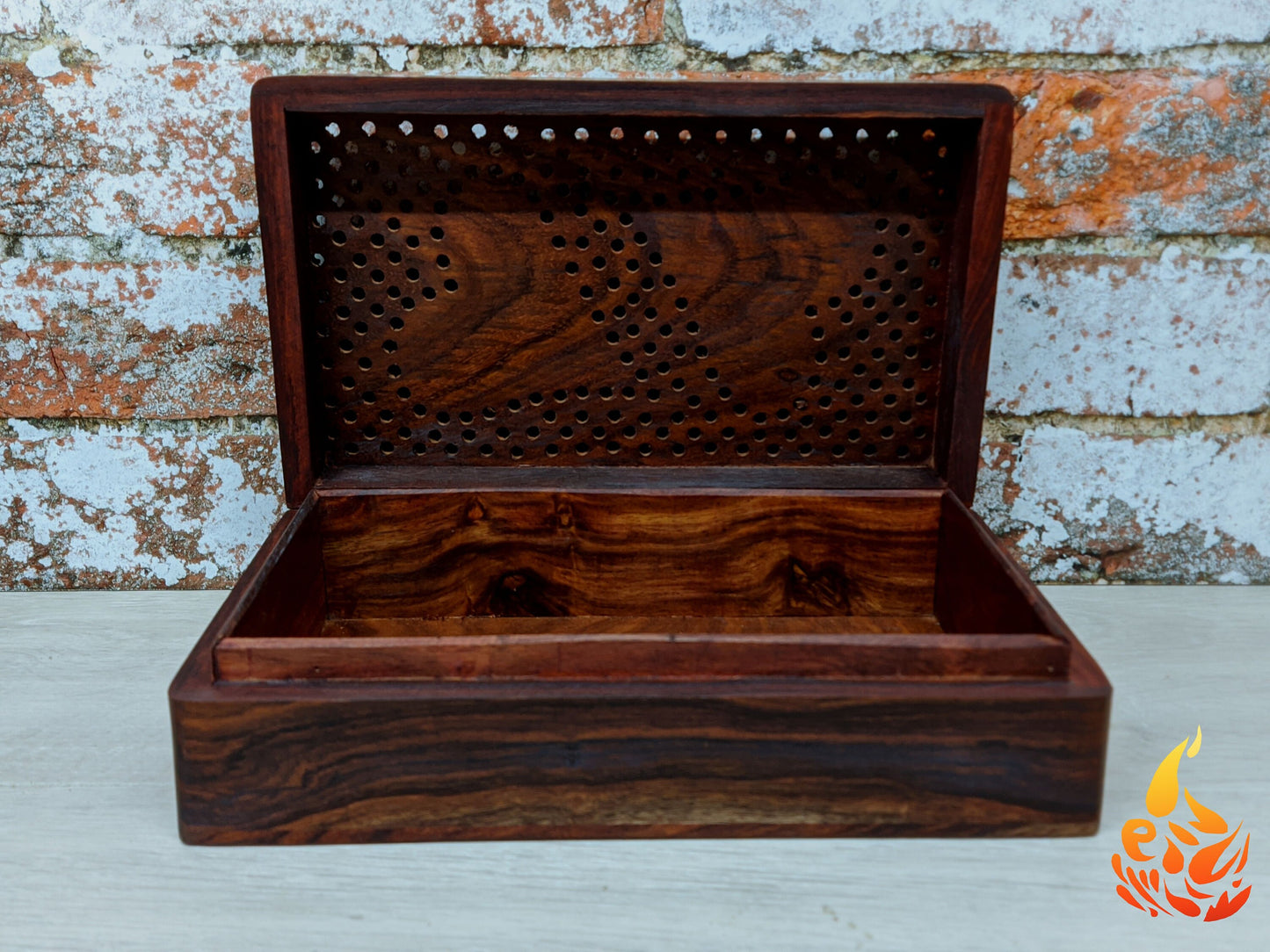 Jali Carved Wooden Heart Design Jewellery Box Perfect for your partner