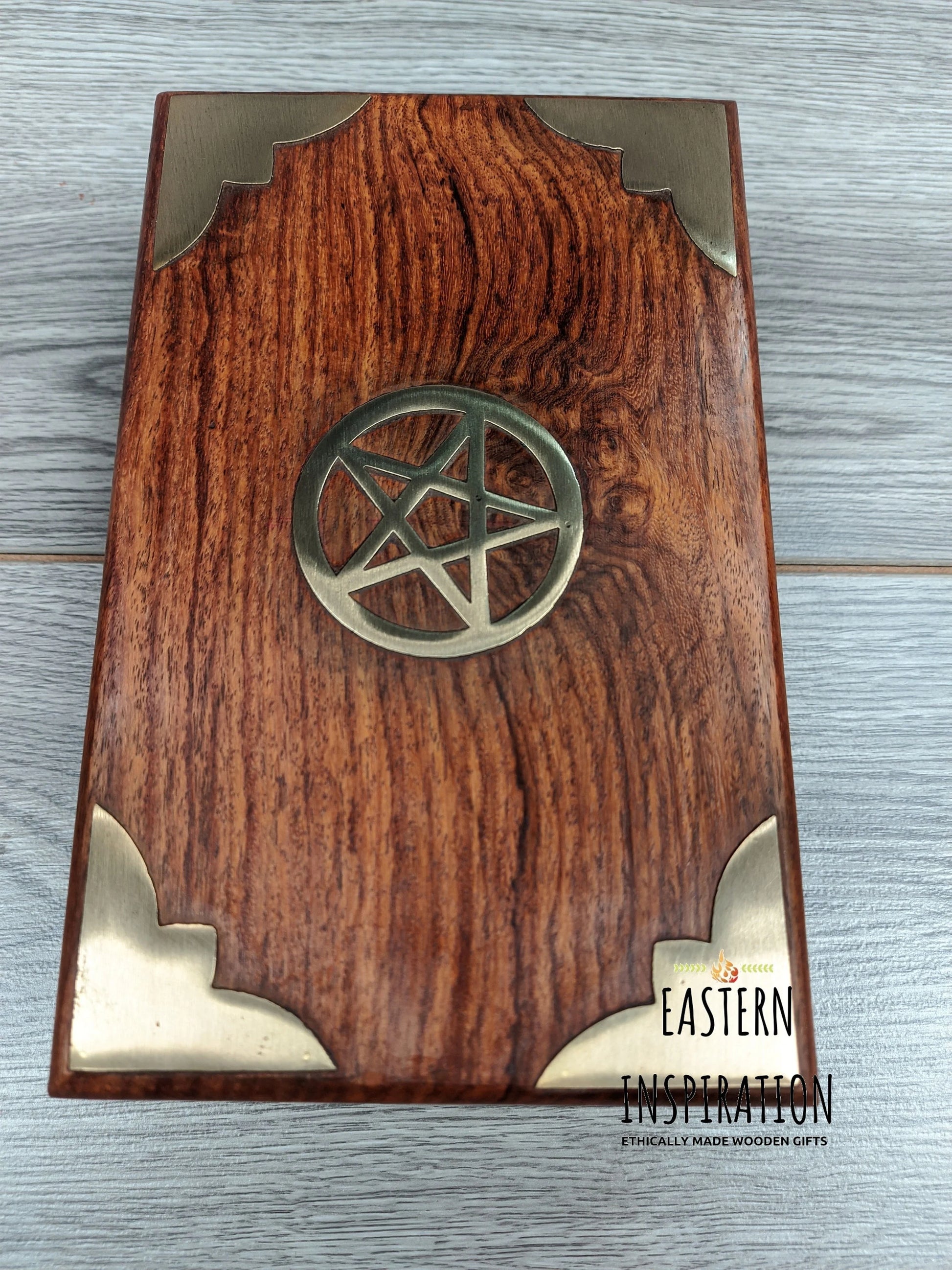 Pentagram Inlaid Altar Jewellery Box - Easterninspiration