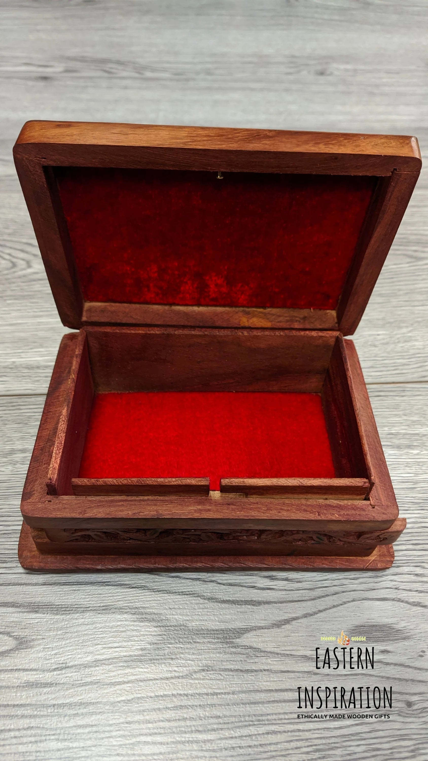 2 Elephant brass Hidden Lock Jewellery Box - Easterninspiration
