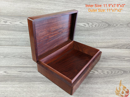 Wooden Thick carved Jewellery Box Reminiscent of a Tree Face - Easterninspiration