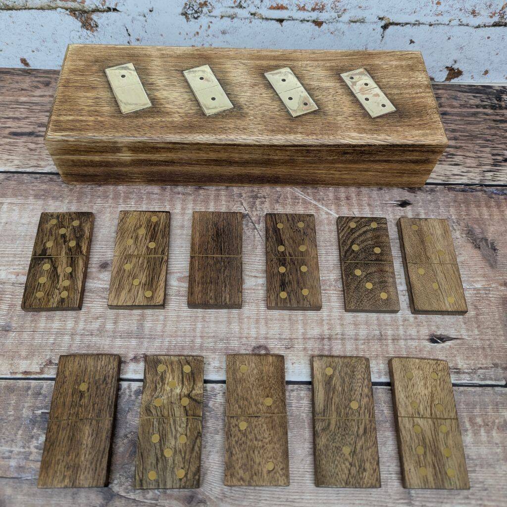 Large domino Set With Big Tiles Perfect for Grandad