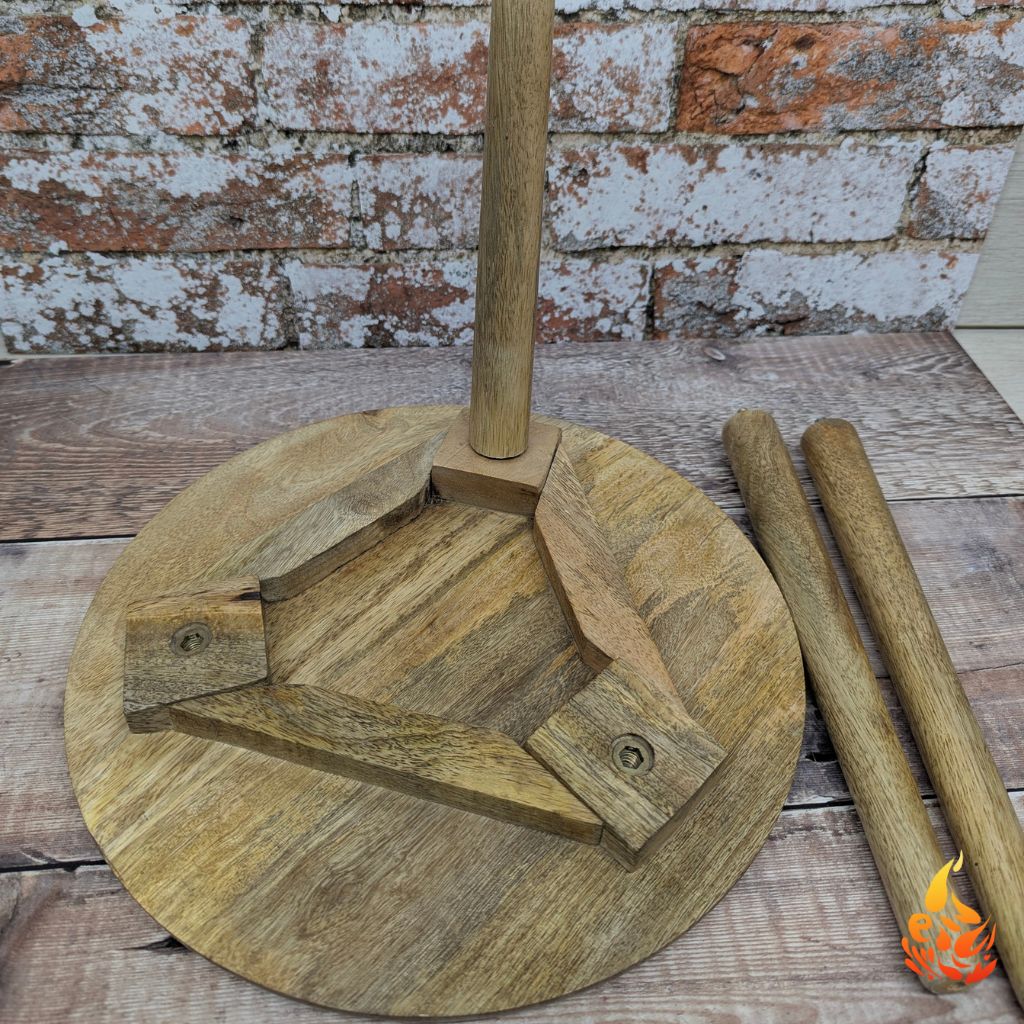 Rustic Three Legged Tree Of Life Side Table