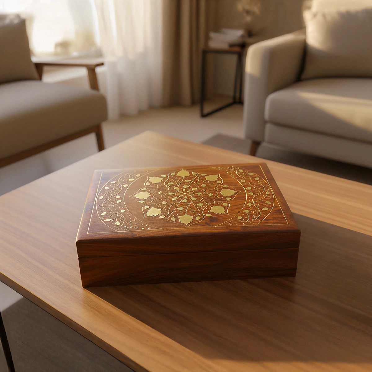 Wooden Jewellery Box Keepsake Box great for Mum - Easterninspiration