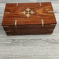 Wooden box/ Mums sewing box/Fleur de Lys design/Mum sewing box/ grans sewing box/large box/sewing storage box/Wooden gifts/Boho Decor/ - Easterninspiration