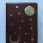 Sheesham Jewellery Box with brass Sun & Moon Design in a Boho holistic hippie style, - Easterninspiration