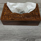 Floral carved/adult gifts/ tissue holder cover/tissue box cover/coffee table dining room napkin holder/living room decor/Wooden gifts - Easterninspiration