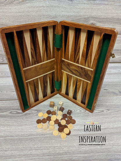 Wooden backgammon Game Set - Easterninspiration