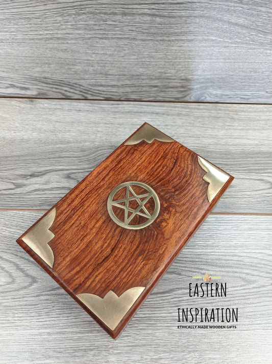 Wooden Pentagram Inlaid Box - Easterninspiration