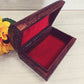 Hand Carved Wooden Floral carved chest. - Easterninspiration