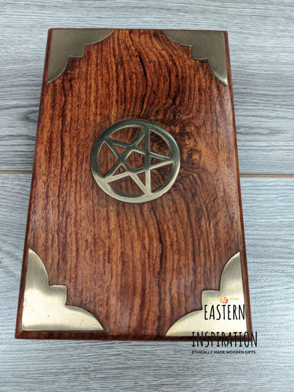 Wooden Pentagram Inlaid Box - Easterninspiration