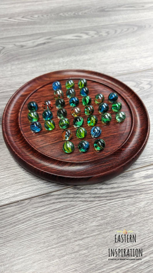 Marble Solitaire Strategy Game With small Marbles - Easterninspiration