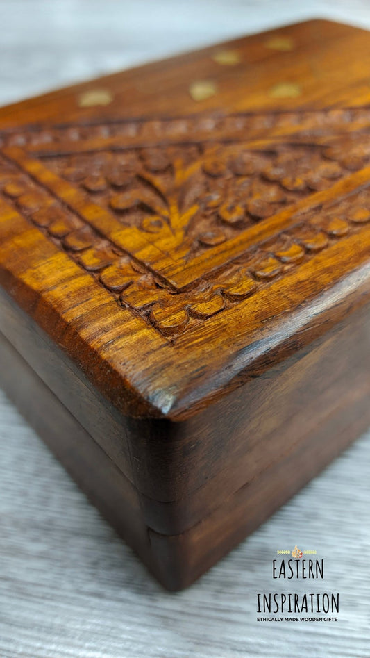 Floral Inlaid Lock Box - Easterninspiration