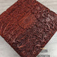 Square Carved Box With Floral Design - Easterninspiration