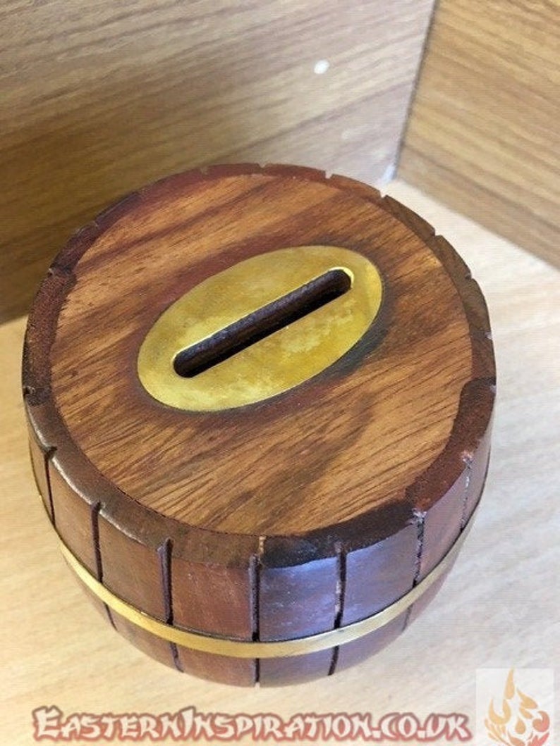 Handmade Barrel Piggy Bank for Kids And Adults - Easterninspiration