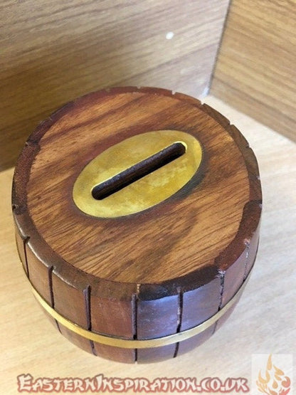 Handmade Barrel Piggy Bank for Kids And Adults - Easterninspiration