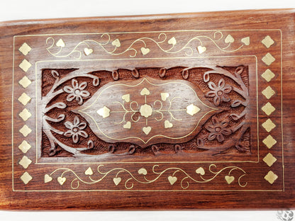 Rectangle Carved Inlaid  box - Easterninspiration
