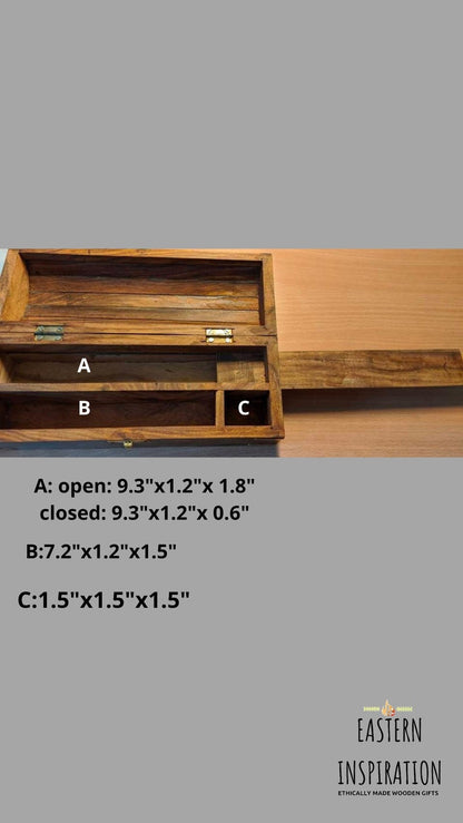 kids pencil tin With hidden Secret compartment - Easterninspiration