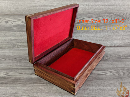 Wooden Box/jewellery box/wooden box/ floral gift box/ box/ large keepsake box/ mums jewellery box/ boho chic design/flower box/large inlaid - Easterninspiration