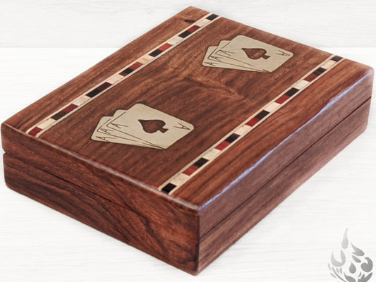 Wooden Double Card box - Easterninspiration