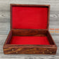 Wooden Box/jewellery box/wooden box/ floral gift box/ box/ large keepsake box/ mums jewellery box/ boho chic design/flower box/large inlaid - Easterninspiration