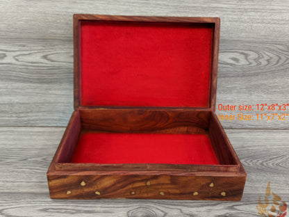 Wooden Box/jewellery box/wooden box/ floral gift box/ box/ large keepsake box/ mums jewellery box/ boho chic design/flower box/large inlaid - Easterninspiration