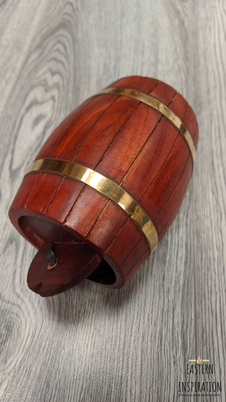 Handmade Barrel Piggy Bank for Kids And Adults - Easterninspiration