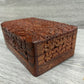 Ornate carved floral keepsake box/ wooden box, medium keepsake box/ Mothers Day Gift box/ daisy carved box/ boho decor/ flower carved Boho Gifts - Easterninspiration