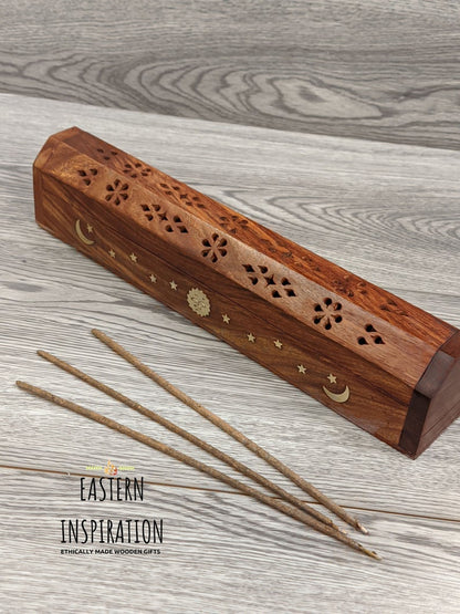 Long Incense Box in 3 different designs - Easterninspiration