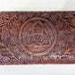 Ornate carved Triquetra Box floral keepsake box/ wooden box, medium keepsake box/ Mothers Day Gift box/ daisy carved box/ boho decor/ flower carved Boho Gifts - Easterninspiration