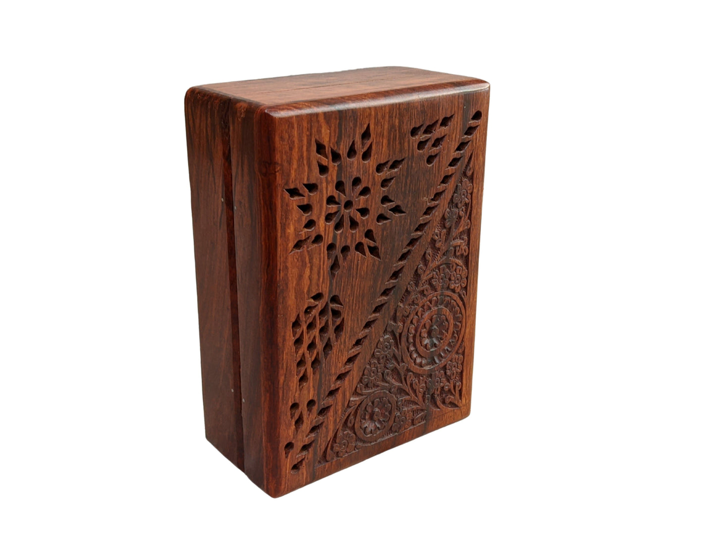 Wooden Box/Christmas Eve Box/ floral gift box/ box/ large keepsake box/ mums jewellery box/ boho chic design/flower box/large inlaid - Easterninspiration