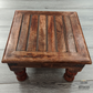 Rustic footstool Low footstool Moroccan infused rustic wooden footstool Low Plantar Moroccan decor rustic decor Charred Effect Extra Chair - Easterninspiration