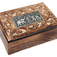 Two Elephant Mango Wooden embossed box Boho Decor Boho Gifts - Easterninspiration
