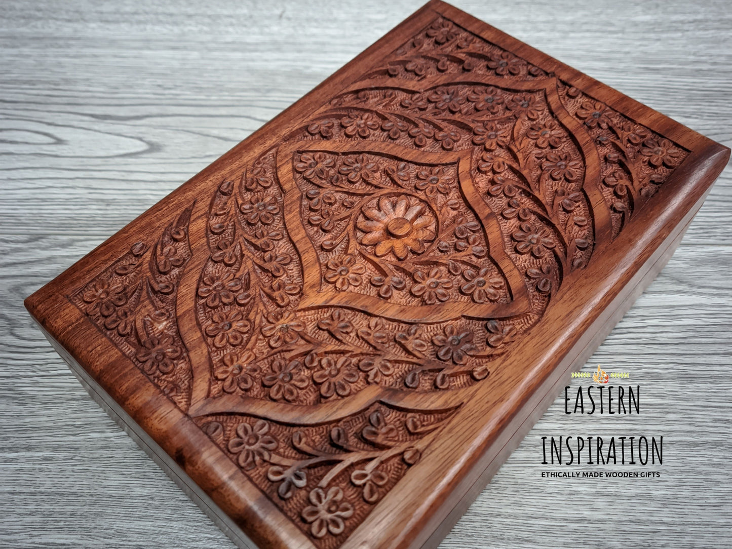 Floral Carved Box With a unique design - Easterninspiration