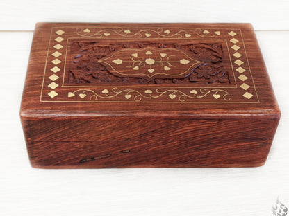 Rectangle Carved Inlaid  box - Easterninspiration